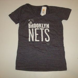 BROOKLYN NETS WOMENS SHIRT CHARCOAL LOOSE‎ NECK